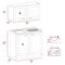 Tuhome Zurich Cabinet Set, Two Shelves, Light Gray SLZ6762 - alternate 3